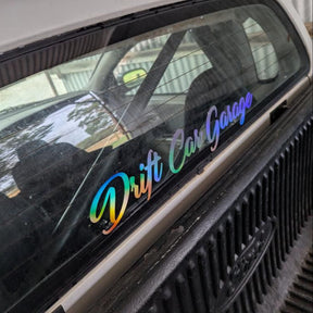 Custom Text Banner Sticker