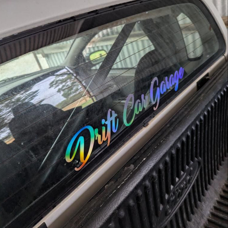 Custom Text Banner Sticker