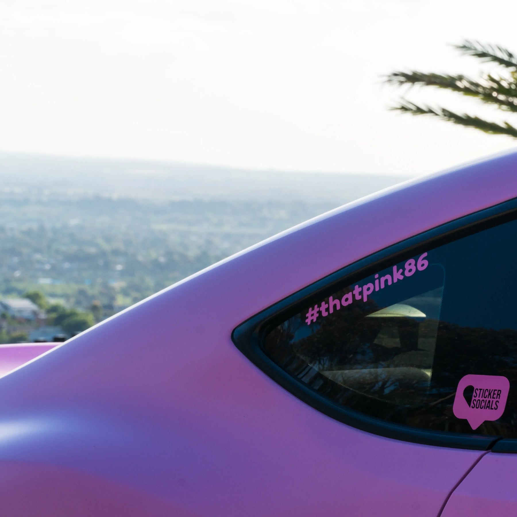 Personalised Hashtag Decal Sticker