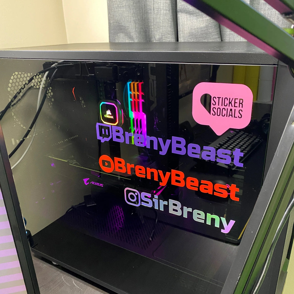 Personalised Holographic Instagram Decal Sticker