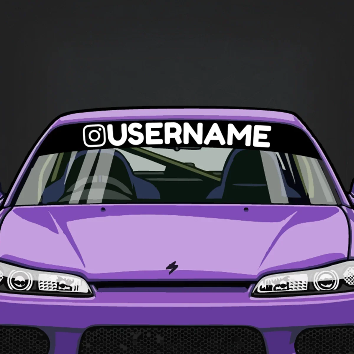 Large Customisable Instagram Banner Decal