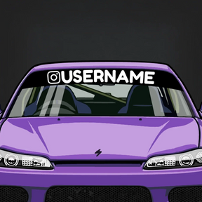 Large Customisable Instagram Banner Decal