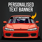 Personalised Text Banner Decal