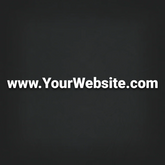 Large Custom Business Website Sticker