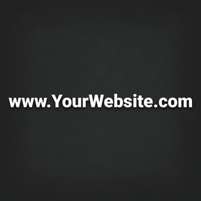 Large Custom Business Website Sticker