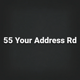 Personalised Business Address Banner Decal