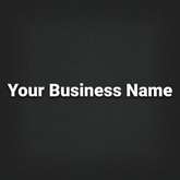Personalised Business Name Banner Decal