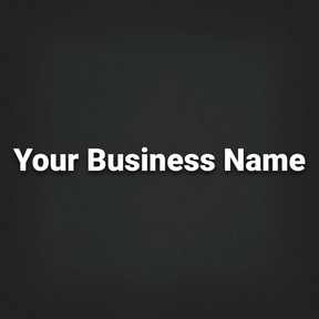 Personalised Business Name Banner Decal