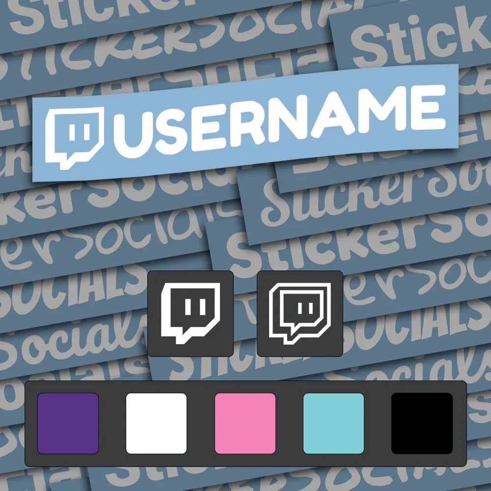 Personalised Twitch Decal Sticker