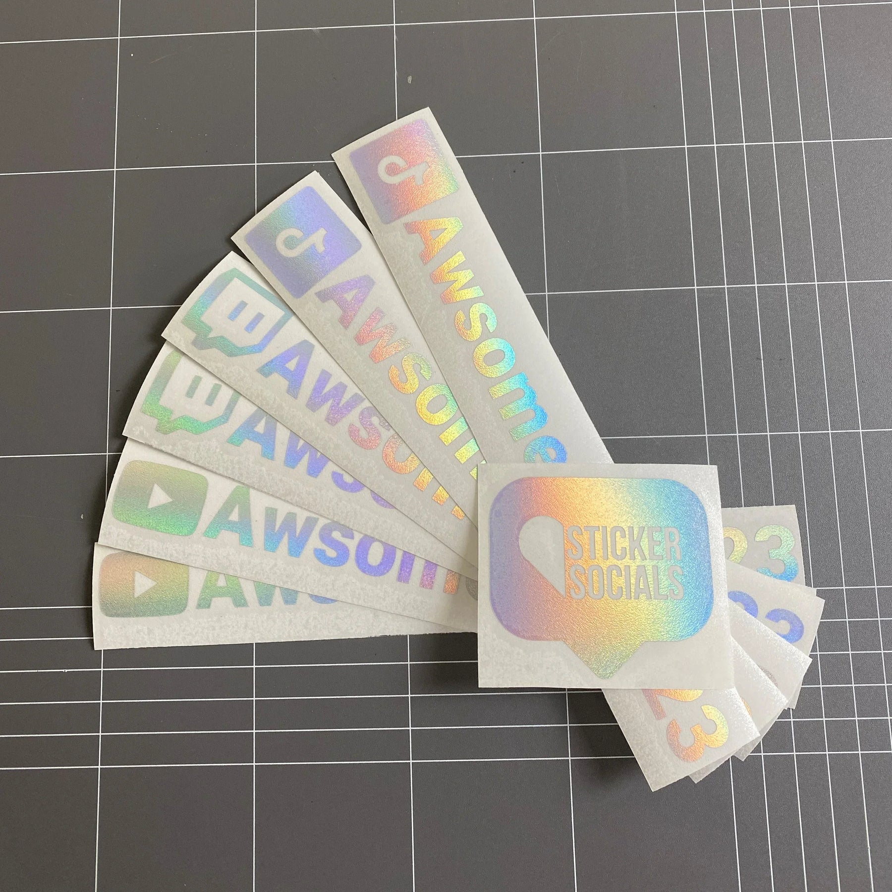 Personalised Holographic Instagram Decal Sticker