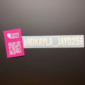 Custom Snapchat Handle Sticker